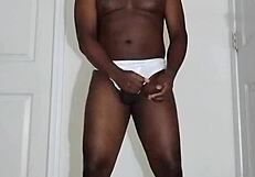 first solo masturbation in white underwear since august ass tease