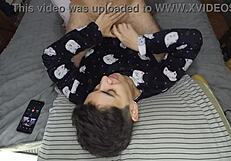 mmm handjob cum mouthful right before bed what a perfect swallow!