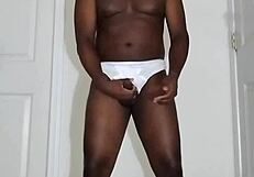 first solo masturbation in white underwear since august ass tease