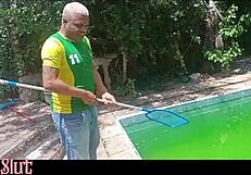 the pool guy cleaned outside then dove deep into my ass did he clean that too?