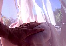 Dyanna Lauren's huge fake tits cougar milf devours monster cock in pov blowjob