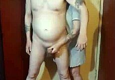 hey kelly humiliates me naked blindfolded on cam big cumshot