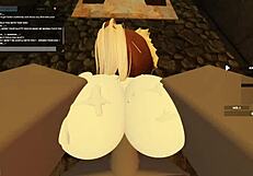 roblox whore bent over takes rough anal deepthroat doggystyle ass shaking cum
