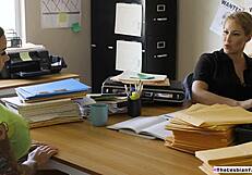 story of brunette lesbian rimming milf sheriff's tight ass