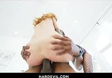 Kendra Cole gapes pussy and ass riding Isiah Maxwell's monster black cock hardcore