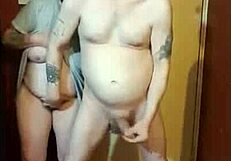 hey kelly humiliates me naked blindfolded on cam big cumshot