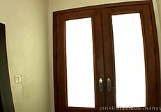 Teen biker chick sucks then rides cock doggystyle for messy facial finish