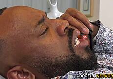 luna legend blows jovan jordan's big black cock swallows his cumshot facial