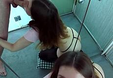 Pretty Brunette Earns Cum Reward After Deep Dick Sucking!