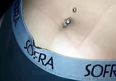 imagine teasing her belly button ring all night long