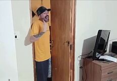 Blindfolded Wife Fucks Friend While Husband Watches the Action