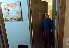 stepdaughter sneaks in stepdad's bed for taboo doggystyle fuck