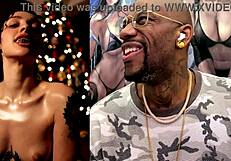 thicc veiny trans girl cock throbs hard for christmas public fun!!