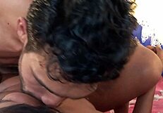 Sucking big black cock then doggy cum on my ebony pussy!