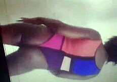 step sister shakes her hips dancing smooth