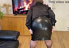 old stepmom grabs stepson's cock for fun