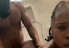 sexy busty ebony marrijanee fucked hard doggystyle by neighbor