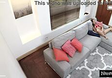 Charity Crawford caught masturbating turns into wild pussy fuck