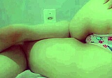 Cute Student Overwhelmed By Grinding Dildo On Soaking Panties