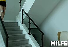 Horny MILF Seduces Young Neighbor for Deepthroat Doggystyle Big Tits Fuck