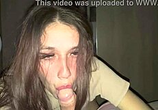 Safada Chokes on Deepthroat Cock Gagging Till Facial Cumshot Explodes!