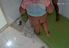 Hidden Cam Catches Busty BBW Wife Cheating on Hubby with Hung Neighbor.