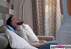 Think you can resist bratty stepsis emma bugg teasing stepbro's monster cock before he bones her wet pussy?