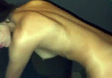 making her husband a cuckold right in the spicy nightclub with wild dancing and oral action