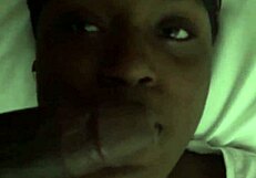 Brownskin Princess Devours Massive Black Monster Cock Head to Base!