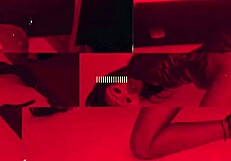 making her husband a cuckold right in the spicy nightclub with wild dancing and oral action