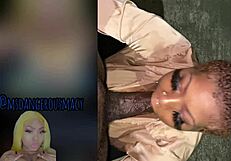 bbw ebony milf pounds neighbor's big black cock outdoors hard.