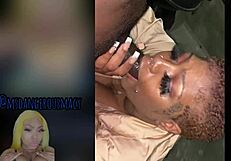 bbw ebony milf pounds neighbor's big black cock outdoors hard.