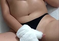 stunning 18yo mexican girl sends hot pack fingering her tight pussy with fingers