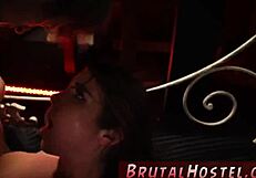 felicity feline bound smelling feet in hardcore bdsm