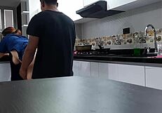 I got the employee fucking in the kitchen again