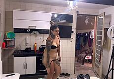 Pintora Gets Ass and Pussy Pounded by Painter's Huge Cock Inside!