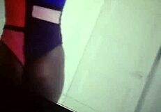 step sister shakes her hips dancing smooth