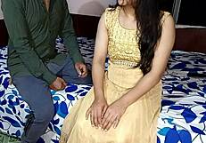 stepdaughter seduces horny stepdad into wild hindi audio fuck session