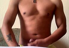 Masturbating While Doing Homework In Bedroom