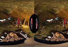 ride this brunette cowgirl in 10 000 bc cave pov reality!!