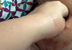 Wife's Fist Stretches Husband's Hole Wide Open!