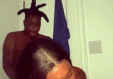 Petite milf bends over in shower for big cock doggystyle pounding