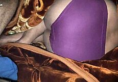 sharing warm blanket turns cozy with stepmom under covers