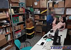 huge tits teen squirts hard while officer handles the case