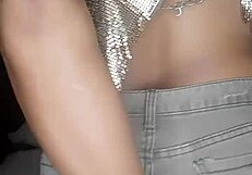 Karely Teases Her Tight Pink Pussy With A Thick Dildo