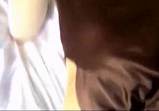 French Blonde Amateur Bent Over Doggystyle in Satin Lingerie Clothed Rimjob Blowjob