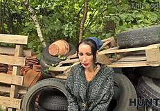 Hunt4k Hot Brunette Gypsy Rides POV Cock Outdoors Before Family Spots Us