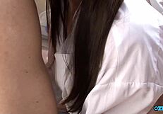 Old Man Roughly Doggystyles Screaming Asian Teen's Big Tits and Clit Creampie