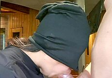 Gulping His Hot Cum Down in Steamy Dorm Suck Session