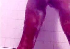 Blessing Ochanya Jonah sneaks a quick masturbation break in the office bathroom.